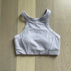Ribbed Nulu High Neck Yoga Bra size 6